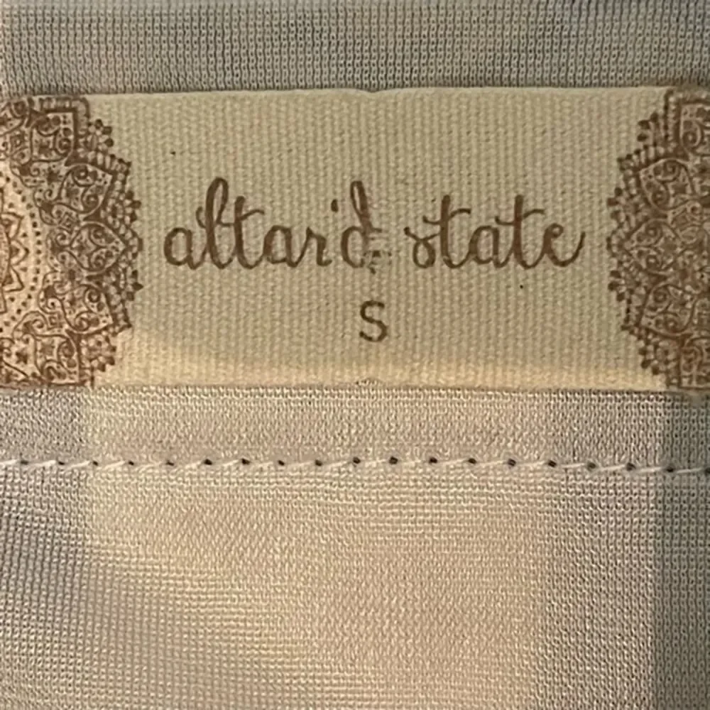 Altar’d State‎ Blue White Striped Cotton Dress NWOT Size S Bohemian Festival - Picture 7 of 11